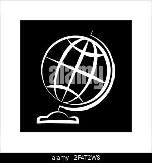 Globe Icon Design, Globe Symbol Vektor Kunst Illustration Stock Vektor