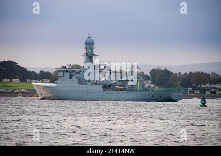 Die dänische Patrouille Fregatte HDMS Thetis (F357) Stockfoto