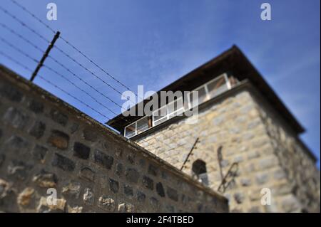 mauthausen, österreich, 09. Mai 2010, internationale Befreiungszeremonie an der KZ-Gedenkstätte mauthausen Stockfoto