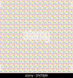 Abstraktes geometrisches Nahtmuster. Ein sanfter mehrfarbiger Hintergrund. Struktur aus Strickpullover Stock Vektor
