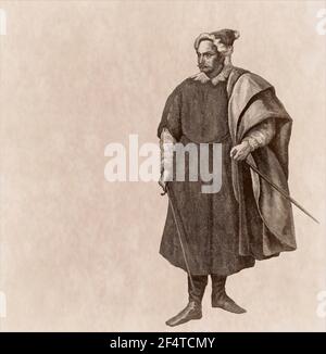 Friedrich I., Friedrich Barbarossa, Friedrich I., 1122-1190, Kaiser des Heiligen Römischen Reiches Stockfoto