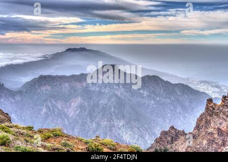 Roque de Los Muchachos, La Palma Stockfoto