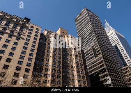 One Vanderbilt ist ein Supertall, wie man es von der Park Avenue in Murry Hill, NYC, USA, sieht Stockfoto