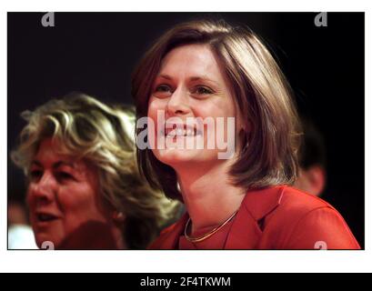 Sarah Macauley Ehefrau auf der Labour Party Konferenz Oktober 2000 Stockfoto