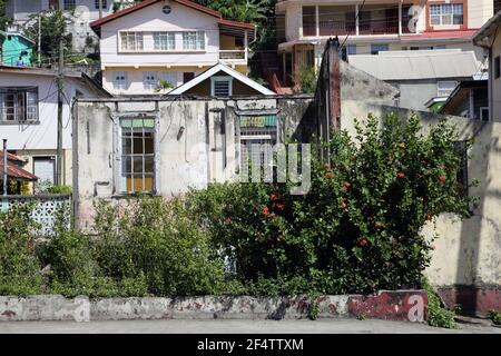 St. George's Grenada das Carenage Housing Stockfoto