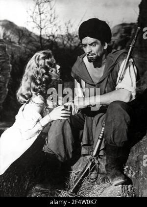 ANITA EKBERG und VICTOR REIFEN in ZARAK (1956), Regie TERENCE YOUNG. Stockfoto