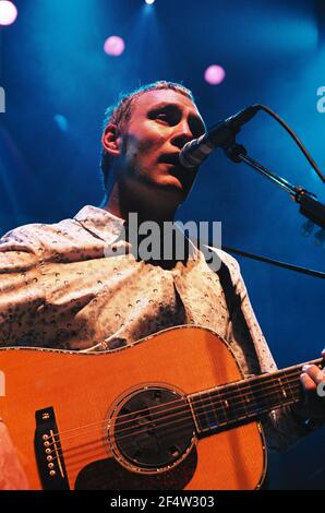 David Gray im Konzert im Shepherds Bush Empire in London, Großbritannien. 2nd. August 2000 Stockfoto