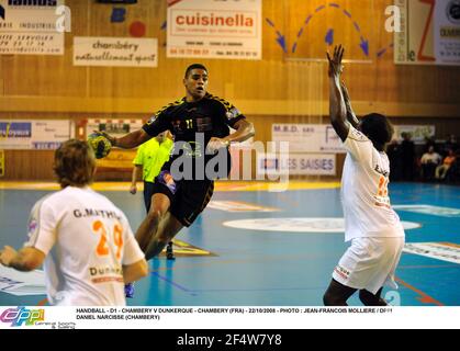 HANDBALL - D1 - CHAMBERY V DUNKERQUE - CHAMBERY (FRA) - 22/10/2008 - FOTO : JEAN-FRANCOIS MOLLIERE / DPPI DANIEL NARCISSE (CHAMBERY) Stockfoto