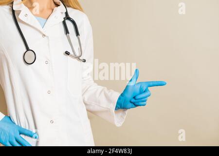 Bild der Ärztin zeigt. Stockfoto