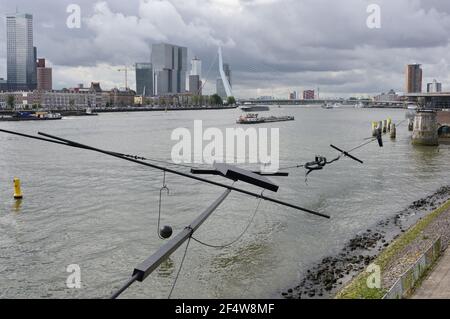 Neue Maas Rotterdam, Niederlande Stockfoto