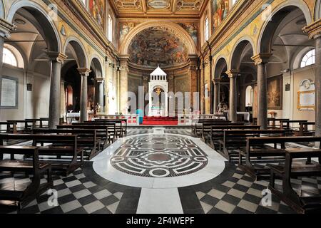 Italien, Rom, Kirche Sant'Agata dei Goti (Heilige Agatha der Goten) Stockfoto