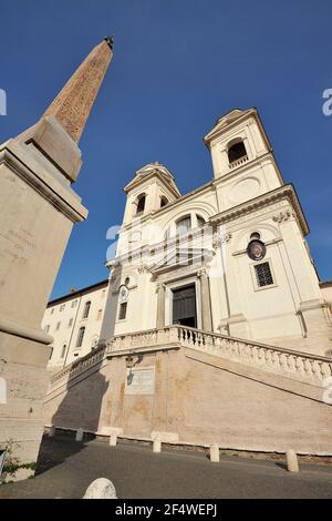 Italien, Rom, Kirche Trinità dei Monti Stockfoto