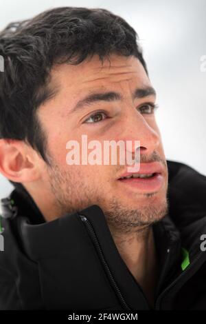 MISCS - FEATURE KILIAN JORNET (ESP) - 12/01/2011 - FOTO : JEAN-MARC MOUCHET / DPPI - DOPPELSIEGER DER ULTRA TOUR DU MONT BLANC 2008 UND 2009 (TRAILRUNNING) - SIEGER DER PIERRA MENTA 2008 UND 2010 - WELTMEISTER 2010 ALPINISMUS SKIFAHREN Stockfoto