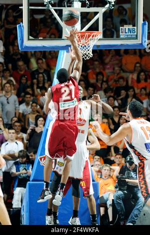 BASKETBALL - FRANZÖSISCH CHAMPIONSHIP PRO A 2011 2012 - SPIELEN OFF 2011-2012 - LE MANS V CHOLET - DEMI FINALE - LE MANS (FRA) - 02/06/2012 - FOTO JEAN FRANCOIS MOLLIERE/DPPI – Stockfoto