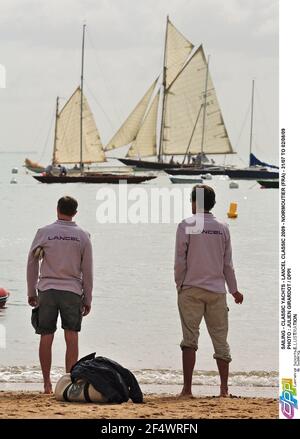 SEGELN - KLASSISCHE YACHTEN - LANCEL CLASSIC 2009 - NOIRMOUTIER (FRA) - 31/07 BIS 02/08/09PHOTO : JULIEN GIRARDOT / DPPI ILLUSTRATION Stockfoto