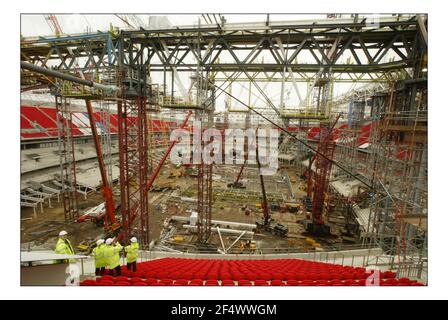 Das neue Wembley-Stadion im Baustadium David Sandison 14/10/2005 Stockfoto