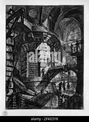 Giovanni Battista Piranesi - Rundturm Stockfoto