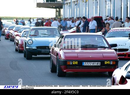 AUTO - FERRARI MASERATI FESTIVAL 2003 - MAGNY COURS 20030921 - FOTO : OLIVIER GAUTHIER / DPPI ILLUSTRATION Stockfoto