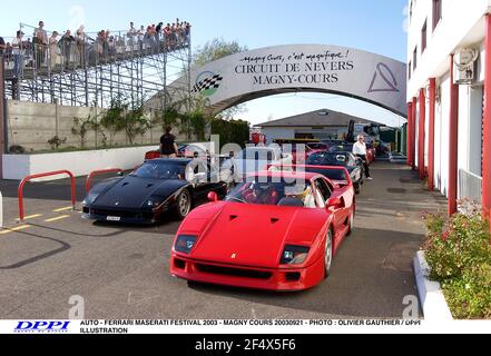 AUTO - FERRARI MASERATI FESTIVAL 2003 - MAGNY COURS 20030921 - FOTO : OLIVIER GAUTHIER / DPPI ILLUSTRATION Stockfoto