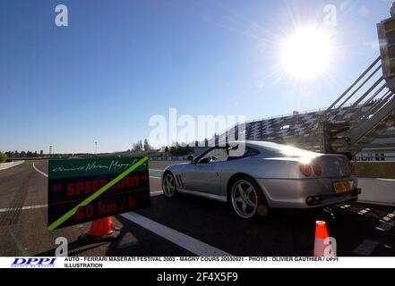 AUTO - FERRARI MASERATI FESTIVAL 2003 - MAGNY COURS 20030921 - FOTO : OLIVIER GAUTHIER / DPPI ILLUSTRATION Stockfoto