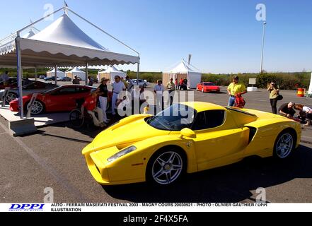 AUTO - FERRARI MASERATI FESTIVAL 2003 - MAGNY COURS 20030921 - FOTO : OLIVIER GAUTHIER / DPPI ILLUSTRATION Stockfoto