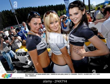 MOTORSPORT - LE MANS SERIE 2008 - 1000KM DE SPA (BEL) 08/05 BIS 11/05/2008 - FOTO : OLIVIER GAUTHIER / DPPI GIRL - AMBIANCE Stockfoto