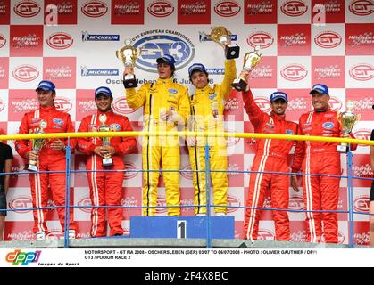 MOTORSPORT - GT FIA 2008 - OSCHERSLEBEN (GER) 03/07 BIS 06/07/2008 - FOTO : OLIVIER GAUTHIER / DPPI GT3 / PODESTRENNEN 2 Stockfoto