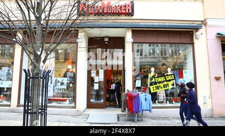 New Yorker Click Meet Görlitz - Corona Pandemie, 20.03.2021 Stockfoto