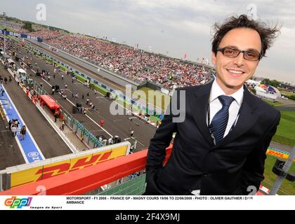 MOTORSPORT - F1 2008 - FRANKREICH GP - MAGNY COURS 19/06 BIS 22/06/2008 - FOTO : OLIVIER GAUTHIER / DPPI AMBIANCE NICOLAS DESCHAUX / PRÄSIDENT DER FFSA CIRCUIT Stockfoto