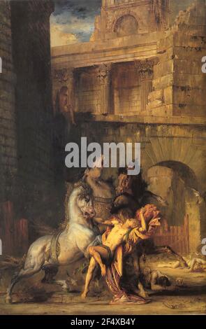 Gustave Moreau - Diomedes von Pferden verschlungen 1865 Stockfoto