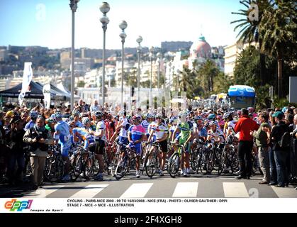 RADFAHREN - PARIS-NICE 2008 - 09 BIS 16/03/2008 - NICE (FRA) - FOTO : OLIVIER GAUTHIER / DPPI STAGE 7 - NICE -> NICE - ILLUSTRATION Stockfoto