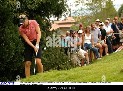 GOLF - EVIAN MASTERS 2005 - EVIAN MASTERS GOLF CLUB - 18-23/07/2005 - FOTO: OLIVIER GAUTHIER / DPPI ANNIKA SORENSTAM (SWE) Stockfoto