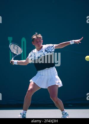 Lettische Tennisspielerin Larisa Savchenko Neiland, Baccara, Lipton 1995 Stockfoto