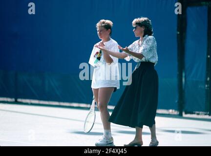 Lettische Tennisspielerin Larisa Savchenko Neiland, 1990s Stockfoto