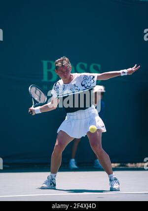 Lettische Tennisspielerin Larisa Savchenko Neiland, Baccara, Lipton 1995 Stockfoto