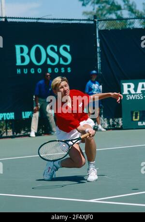 Lettische Tennisspielerin Larisa Savchenko Neiland, Lipton International 1993 Stockfoto