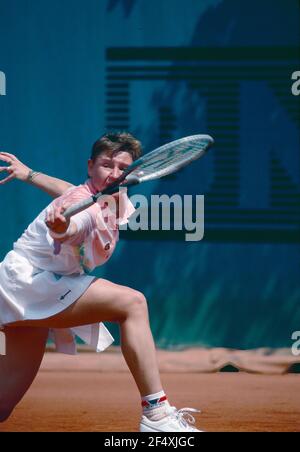 Lettische Tennisspielerin Larisa Savchenko Neiland, Baccara 1990s Stockfoto
