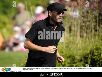 GOLF - EVIAN MASTERS 2008 - EVIAN MASTERS GOLF CLUB - 21-27/07/2008 - 27/07/08 - FOTO : OLIVIER GAUTHIER / DPPI ZINEDINE ZIDANE Stockfoto