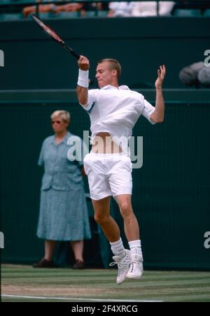 Australischer Tennisspieler Lleyton Hewitt, Wimbledon, Großbritannien 2002 Stockfoto