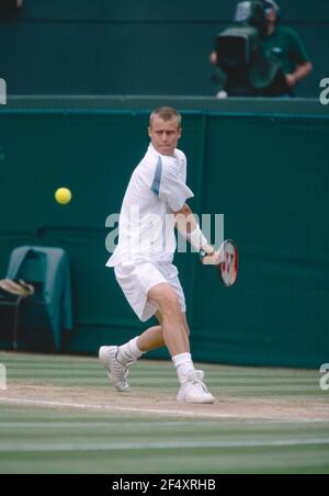 Australischer Tennisspieler Lleyton Hewitt, Wimbledon, Großbritannien 2002 Stockfoto