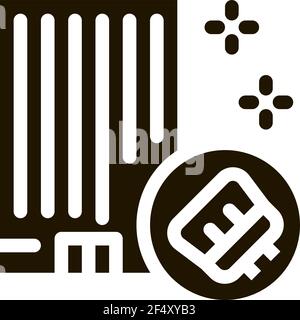 Erstellen Sauber Symbol Vektor Glyphe Illustration Stock Vektor