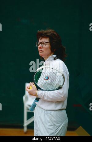 Der ehemalige amerikanische Tennisspieler Billie Jean King, 1990s Stockfoto