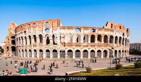 Das Kolosseum in Rom im Latium in Italien Stockfoto