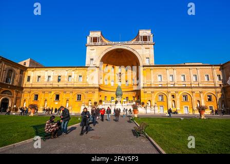 Die Vatikanischen Museumsgärten in Rom in Italien Stockfoto