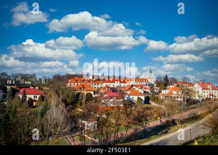 Panorama der Stadt Sandomierz, Polen. Stockfoto