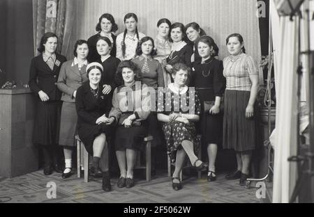 Ukrainische Zwangsarbeiter aus der Achse und Feder-Fabrik Carl Wolf Stockfoto