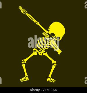 Skeleton dab, EINE Gruppe von Skeletten, die dabbing Stock Vektor