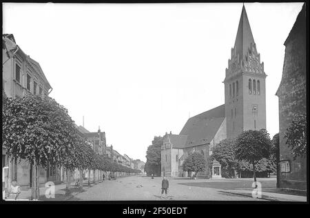 Liebenwerda. Markt Stockfoto
