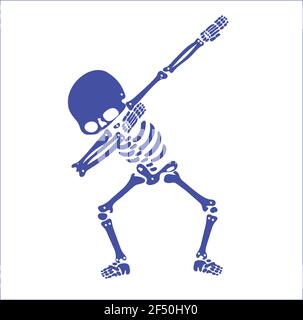 Skeleton dab, EINE Gruppe von Skeletten, die dabbing Stock Vektor