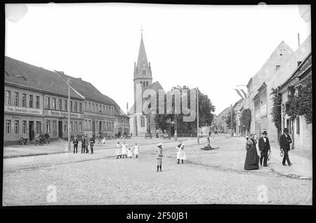 Liebenwerda. Pferdemarkt Stockfoto